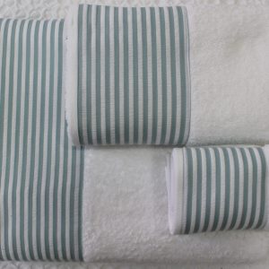 Conjunto de Atoalhados 548 Branco c/ verde