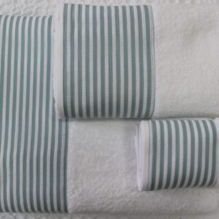 Conjunto de Atoalhados 548 Branco c/ verde